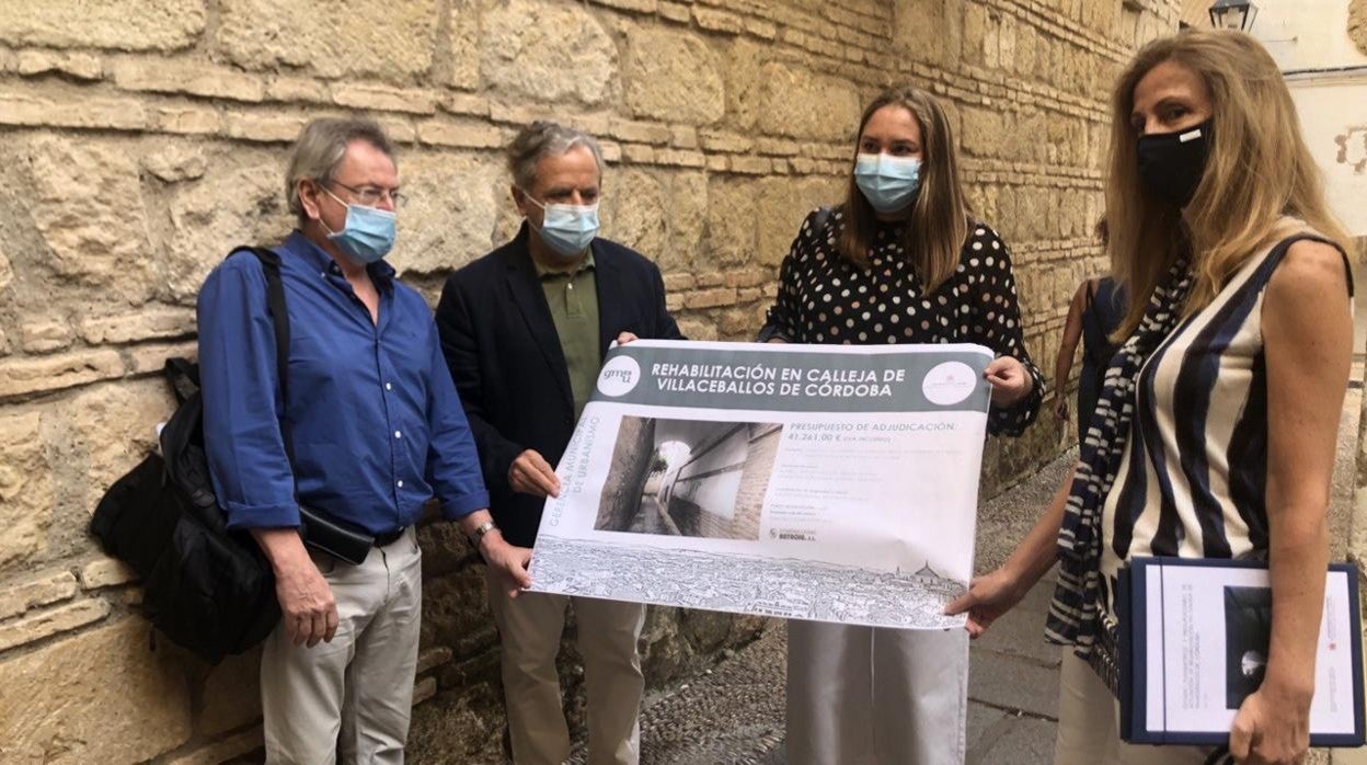 Rafael García Castejón, Salvador Fuentes, María Luisa Gómez Calero e Irene Bustamante presentan las obras