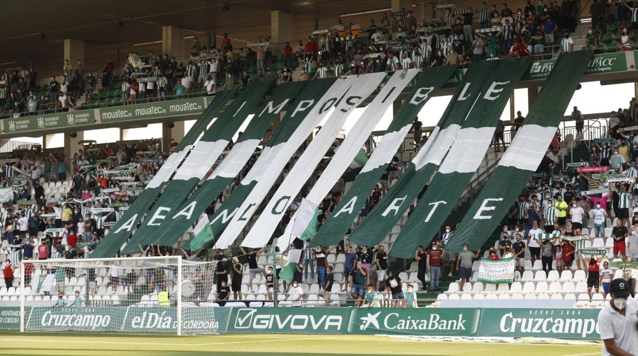 Un mosaico en el estadio El Arcángel el pasado 12 de septiembre