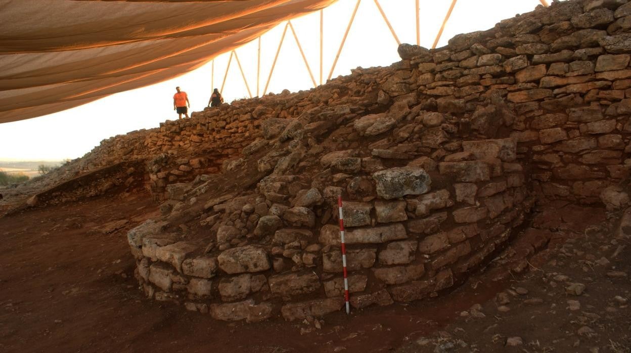 Alzado de la muralla descubierta