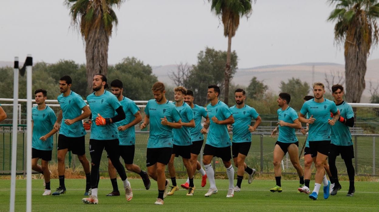 El Córdoba, en el entrenamiento en la Ciudad Deportiva