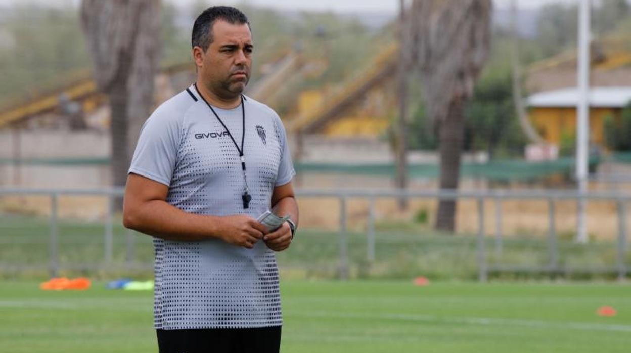 Germán Crespo, durante un entrenamiento