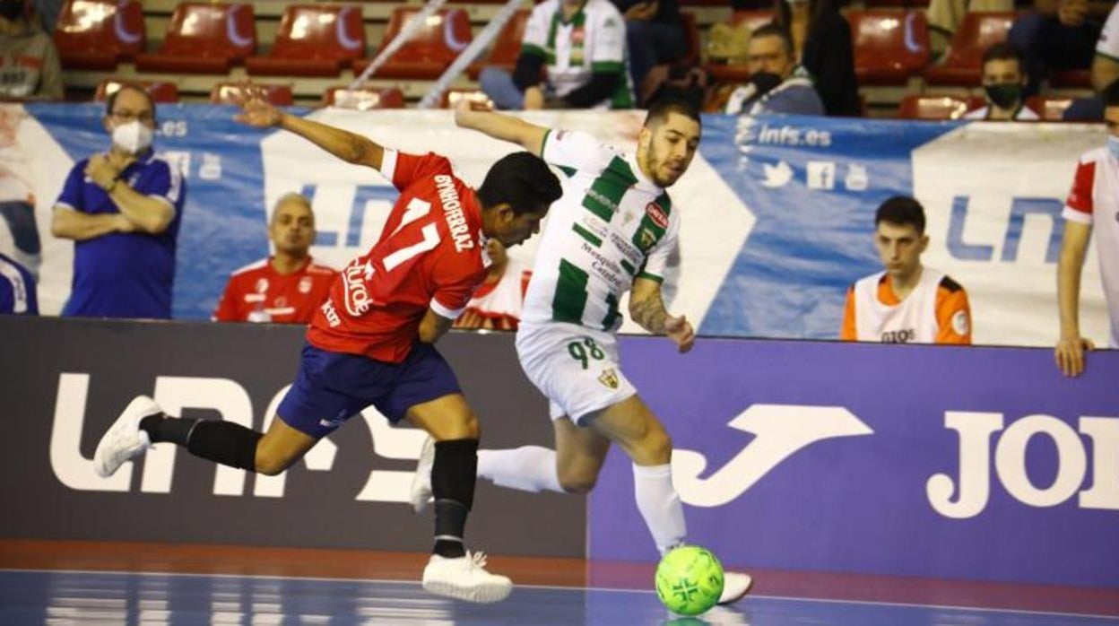 Lucas Perín, en un partido de liga de la pasada temporada