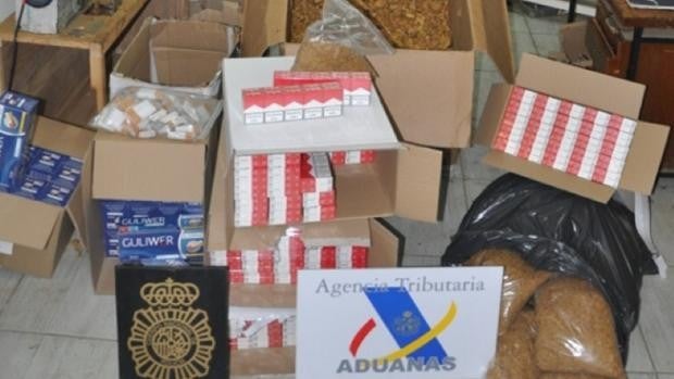 Desarticulada una red de contrabando de tabaco con cuatro detenidos en Lucena