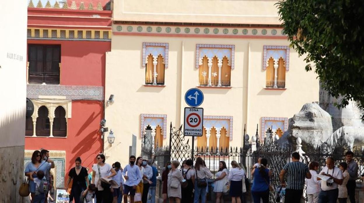 Turistas en Córdoba el pasado puente del Pilar