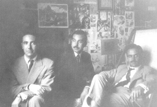 Julio Aumente, Pablo García Baena y Miguel del Moral