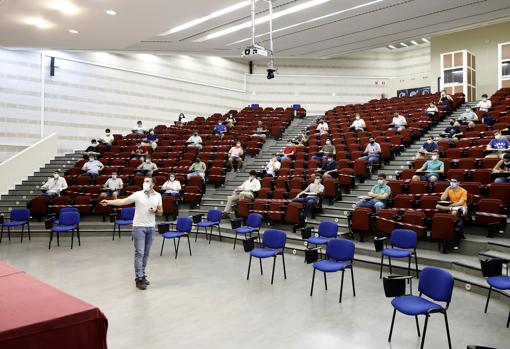 Una clase del campus de Rabanales