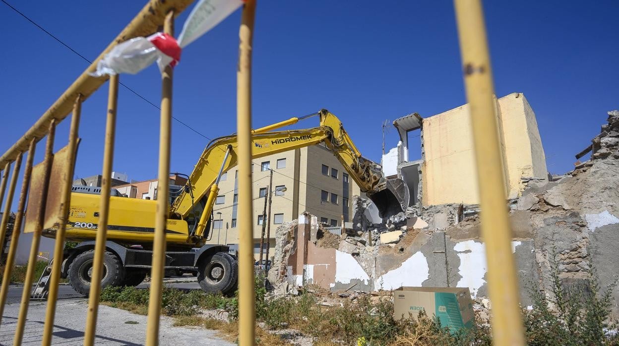 Inicio de las obras de remodelación en el Barrio Alto de Almería capital.