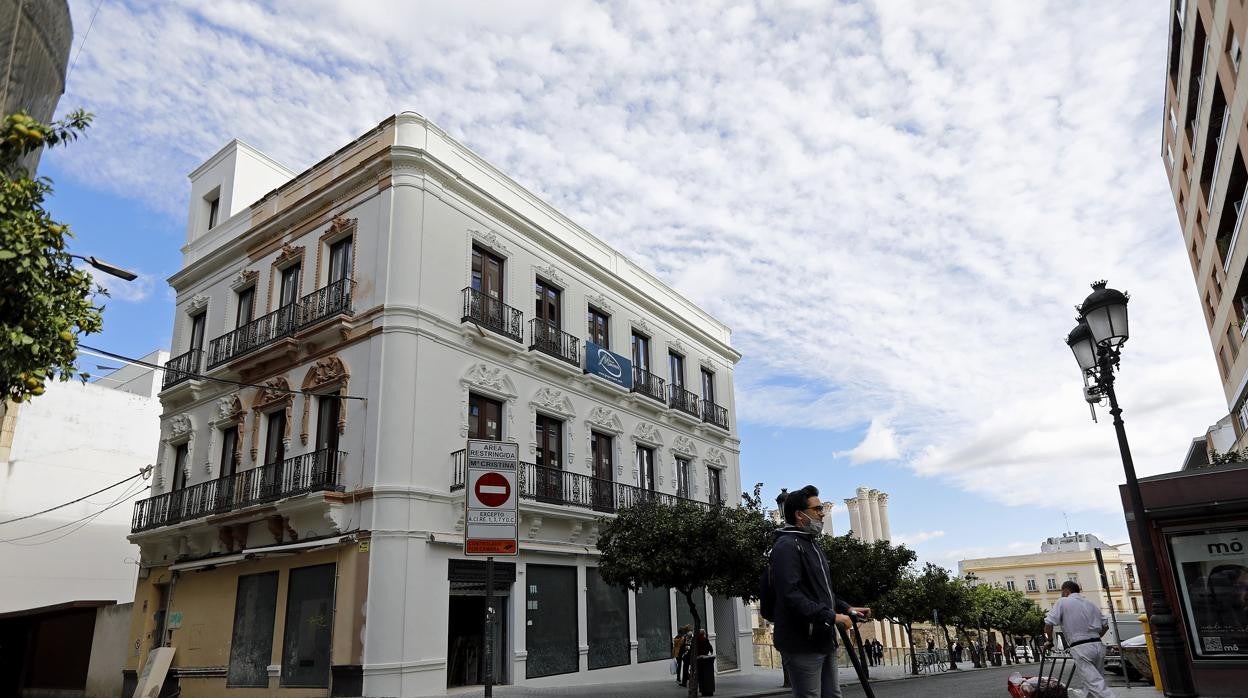 Claudio Marcelo, 2, un edificio que se dedicará a apartamentos turísticos, en una imagen de esta semana