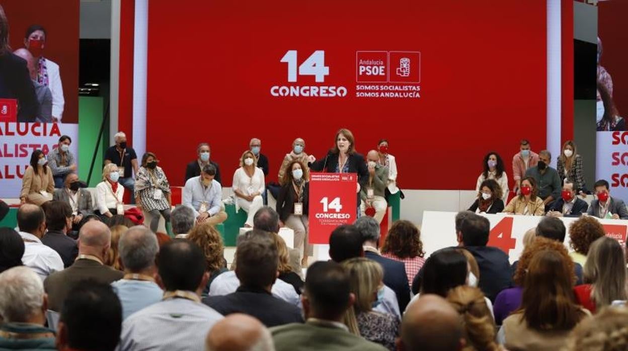 Imagen del plenario del Congreso del PSOE durante la intervención de Adriana Lastra