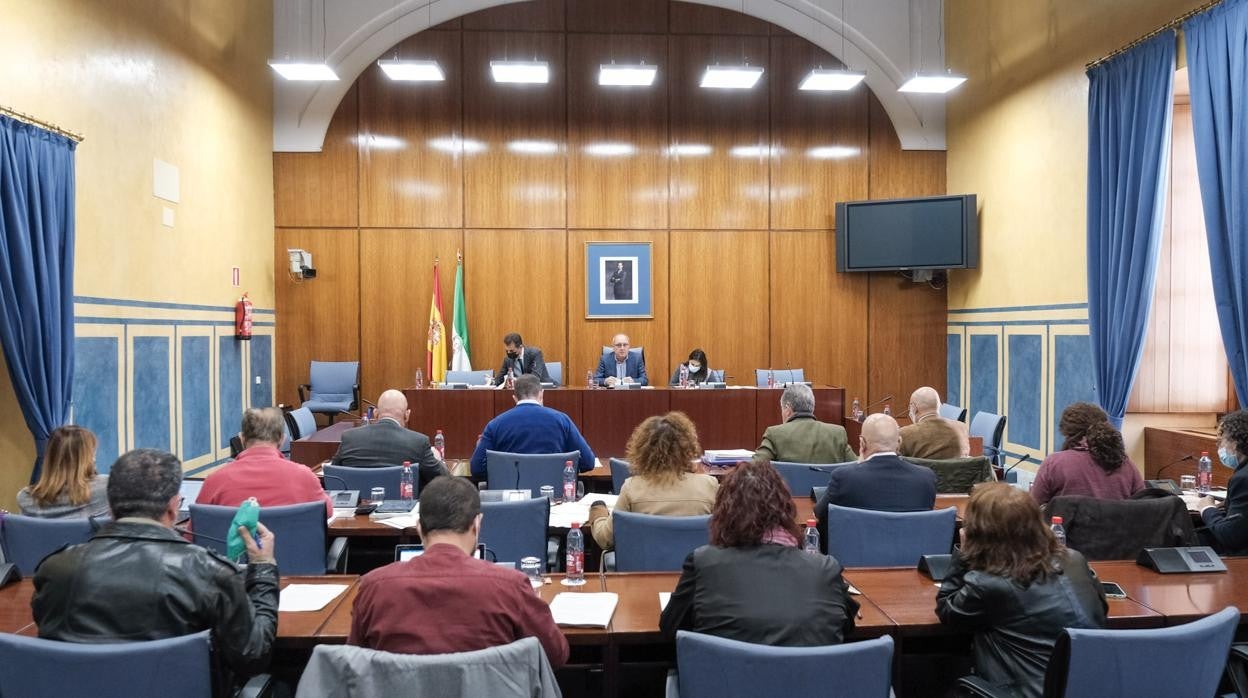 Comisión de Fomento celebrada hoy en el Parlamento andaluz