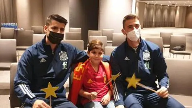 Miguel Ángel, el niño malagueño con cáncer al que Morata dedicó el gol que dio el pase a España para el Mundial