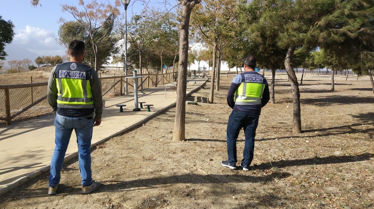 La UFAM de la Policía Nacional en el lugar de los hechos