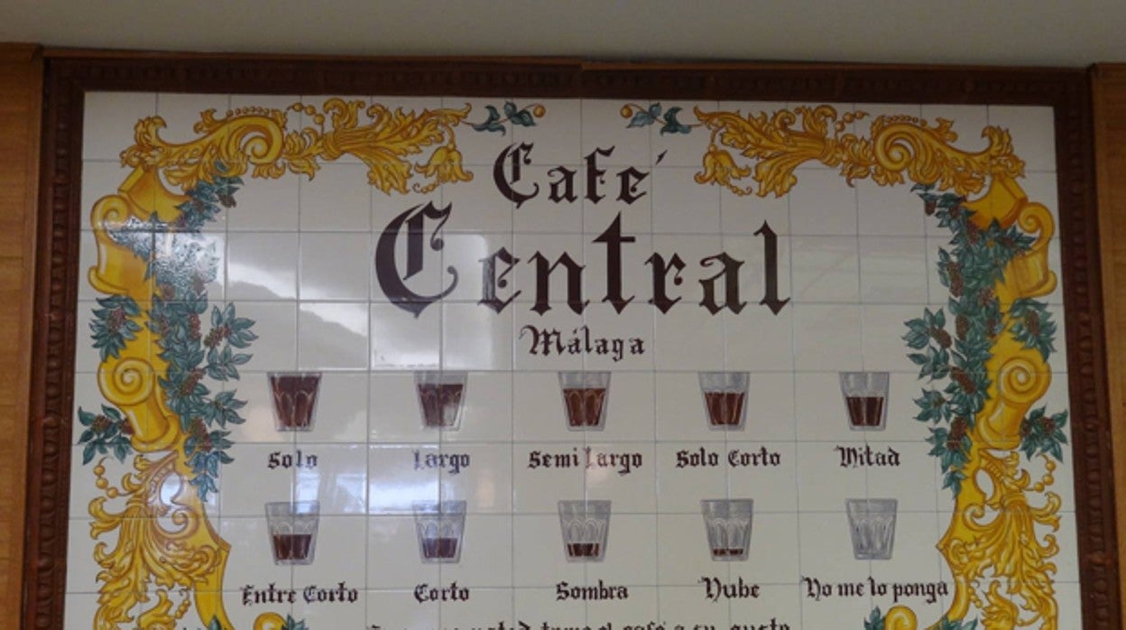 El mítico azulejo del Café Central de Málaga