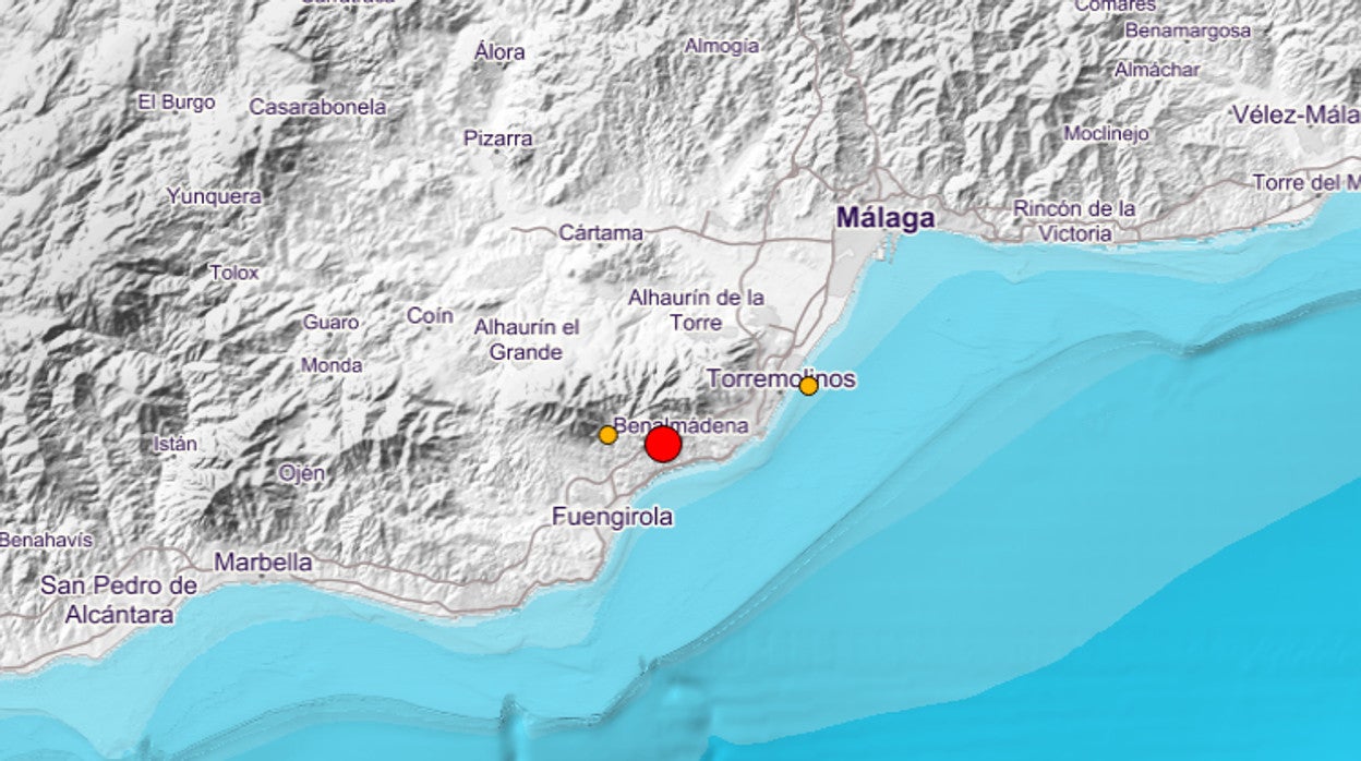 Registrado un terremoto de magnitud 4,1 con epicentro en Benalmádena (Málaga)