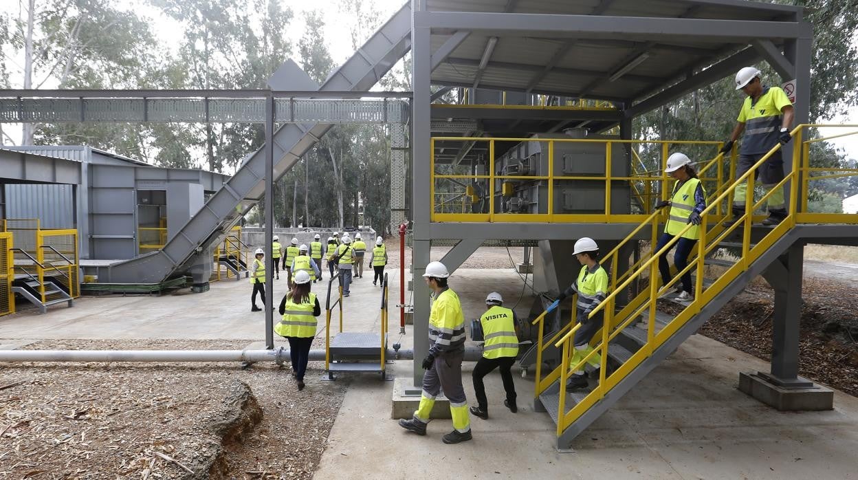 Trabajadores de Cosmos en la fábrica de Córdoba