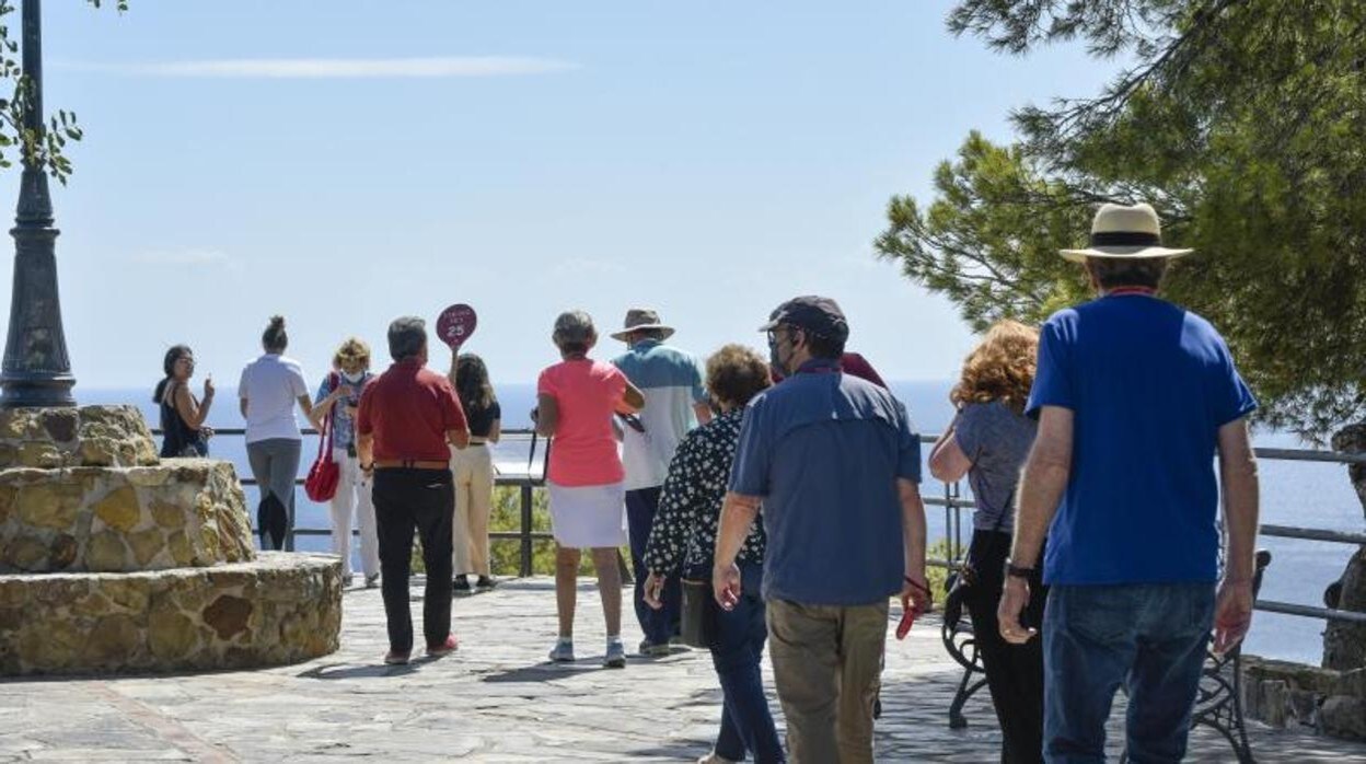 Un grupo de turistas en la provincia de Málaga