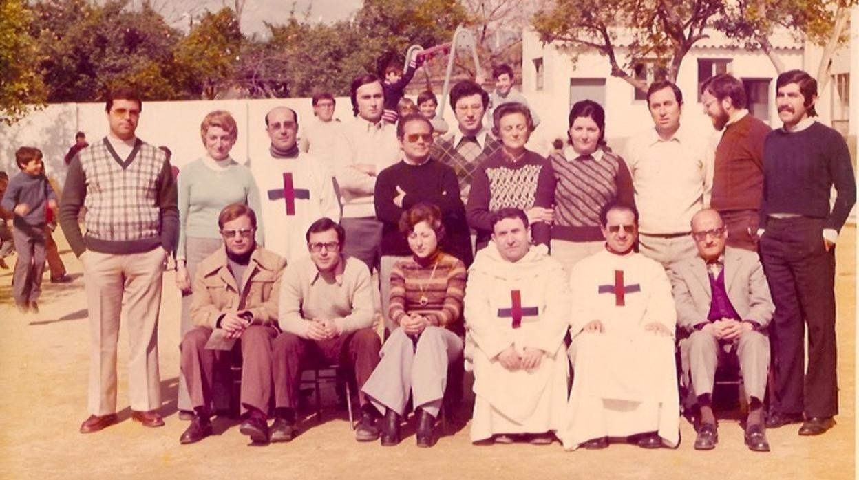 Profesores y frailes trinitarios en el curso 1974/75