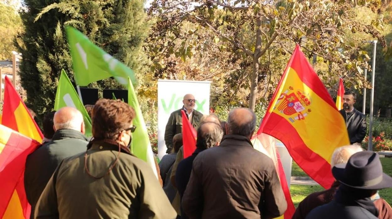 Alejandro Hernández en un acto del partido