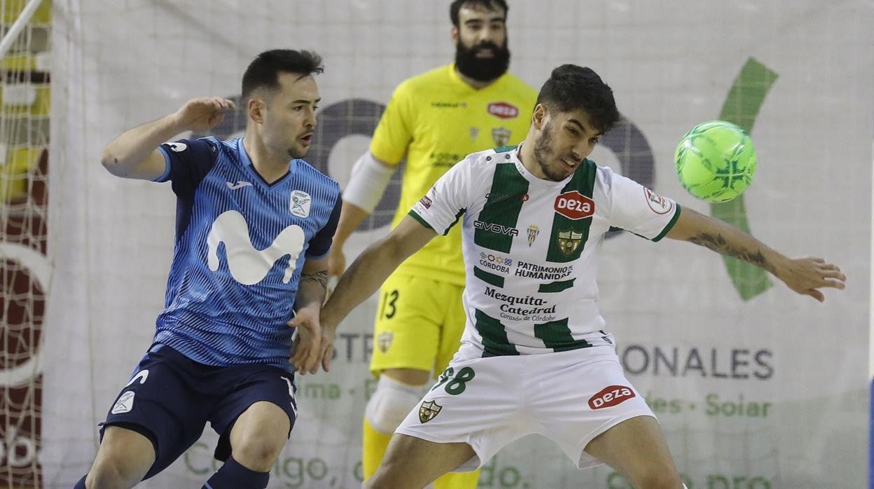 Perin y Prieto, en el partido ante el Inter Movistar de la temporada pasada