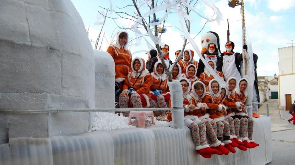 Carroza de una Cabalgata de Reyes Magos en Puente Genil