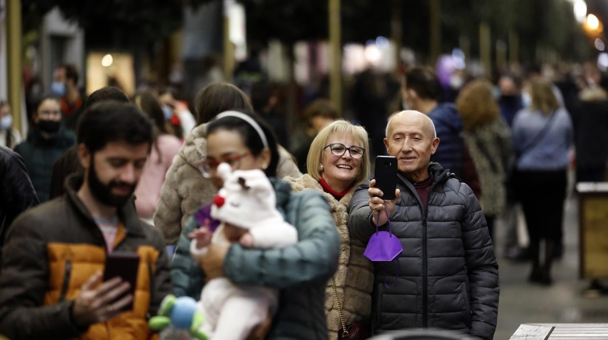 Ambiente navideño en las calles de Córdoba