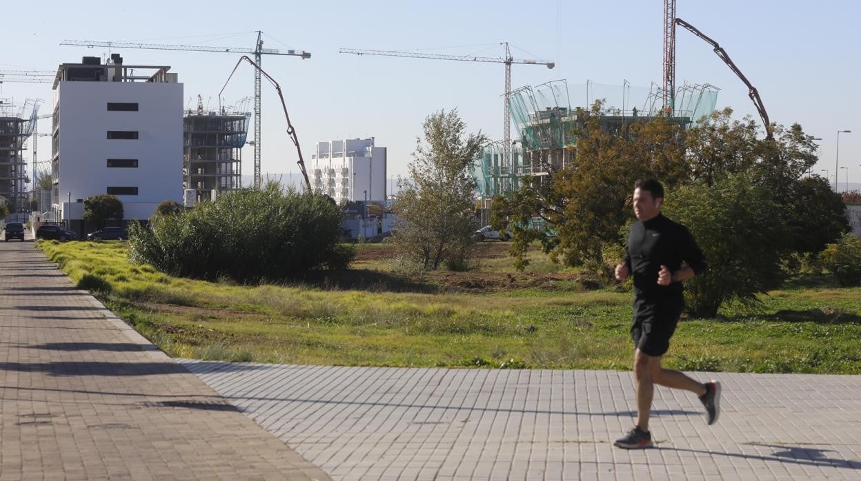 Zona de construcción de nuevas viviendas en Córdoba