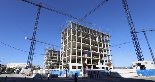 Bloque en construcción en Córdoba capital