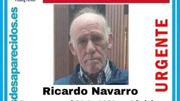 Desaparecido un hombre de 75 años desde el sábado en Córdoba