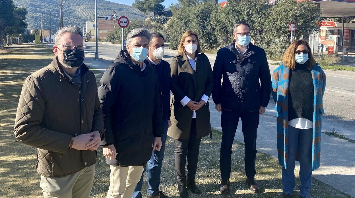 Lorite y Molina junto a los alcaldes de Baena y Castro del Río