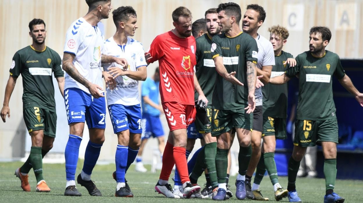 Willy, en el Tamaraceite - Córdoba CF de la primera vuelta