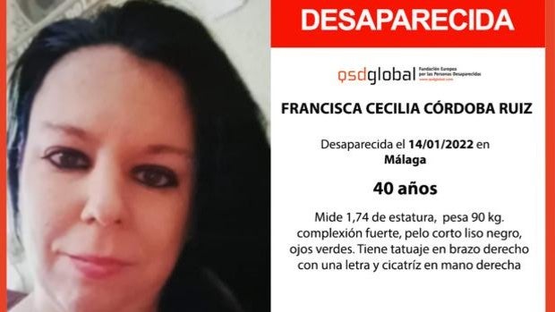 Buscan a una vecina de Lucena en paradero desconocido desde hace diez días