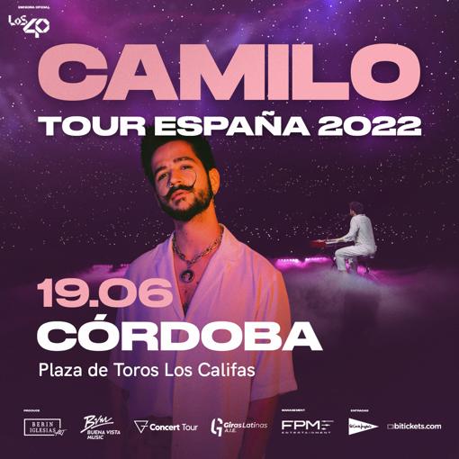 Cartel anunciador del concierto de Camilo en Córdoba