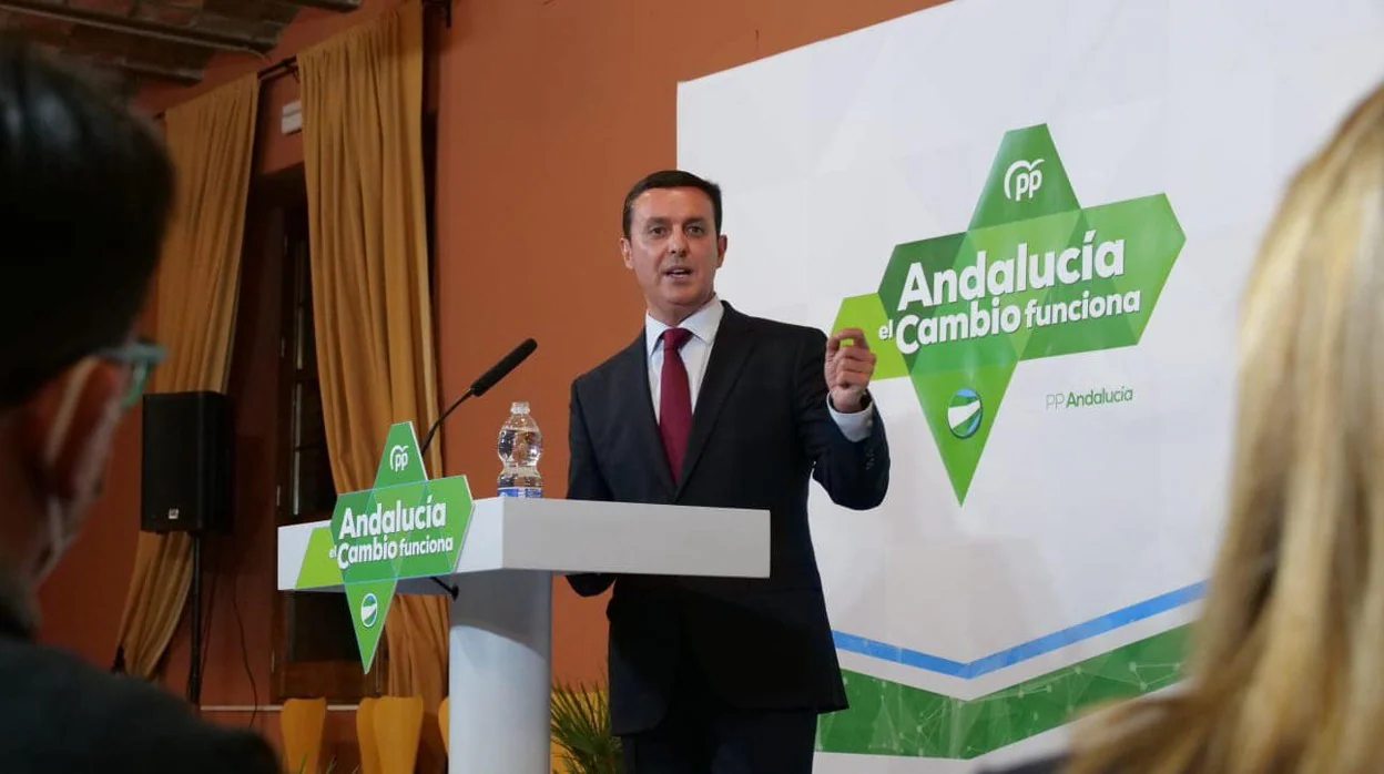 El presidente del PP de Almería y de la Diputación, Javier A. García.