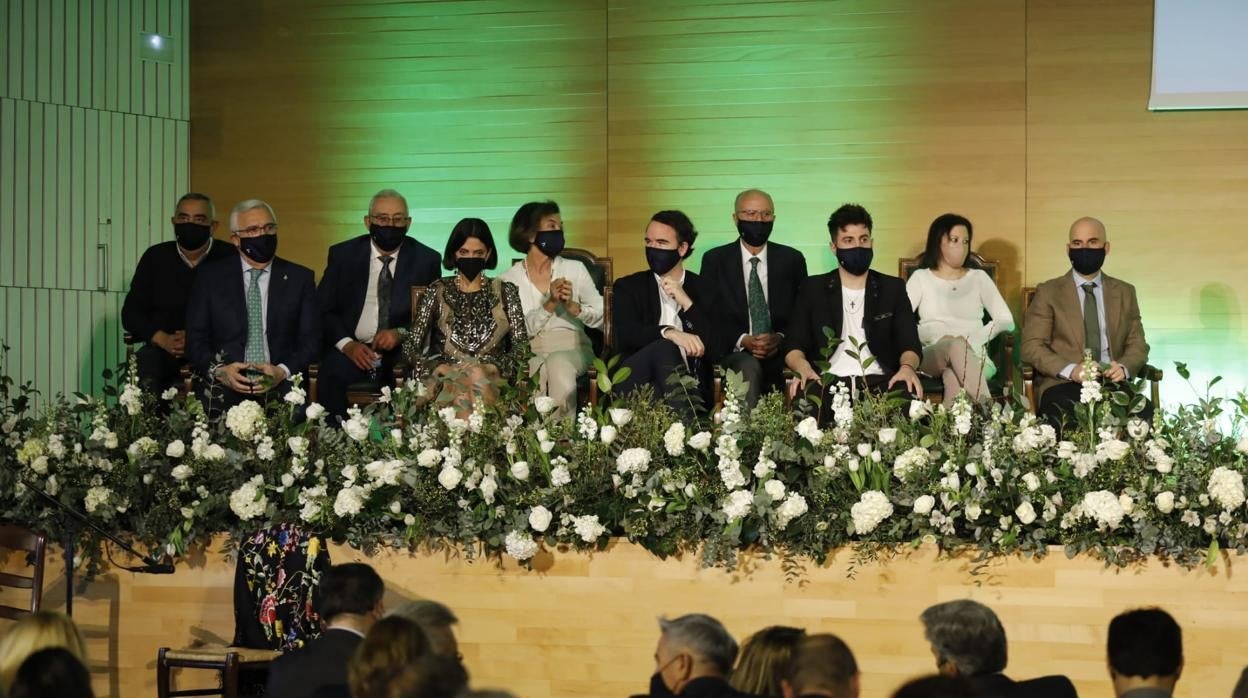 Premiados con las Banderas de Andalucía, en el acto celebrado en Córdoba