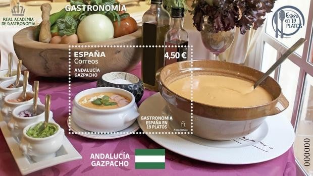 Correos celebra el Día de Andalucía con un sello sobre el gazpacho