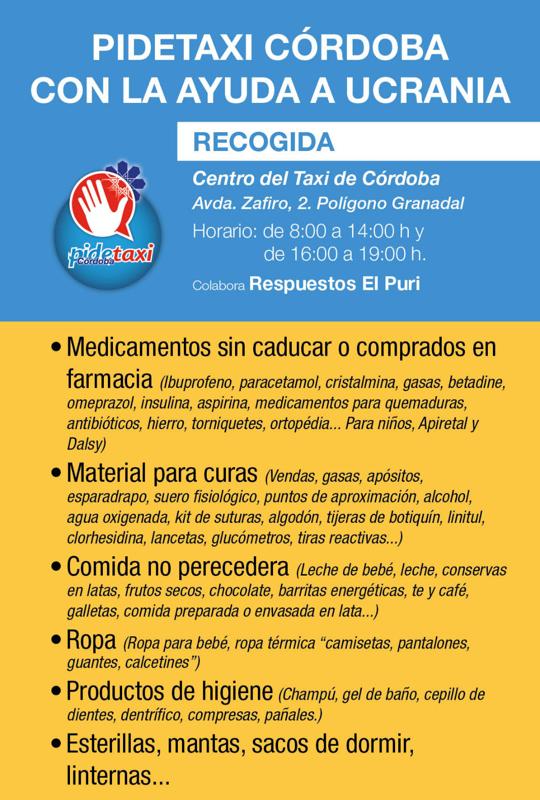 Cartel informativo de la coampaña de Pidetaxi