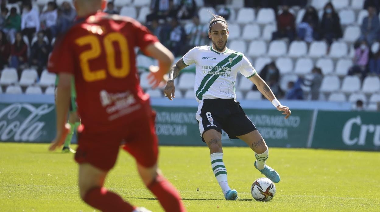 El central del Córdoba CF Dragisa Gudelj, en el partido del domingo ante el Mensajero