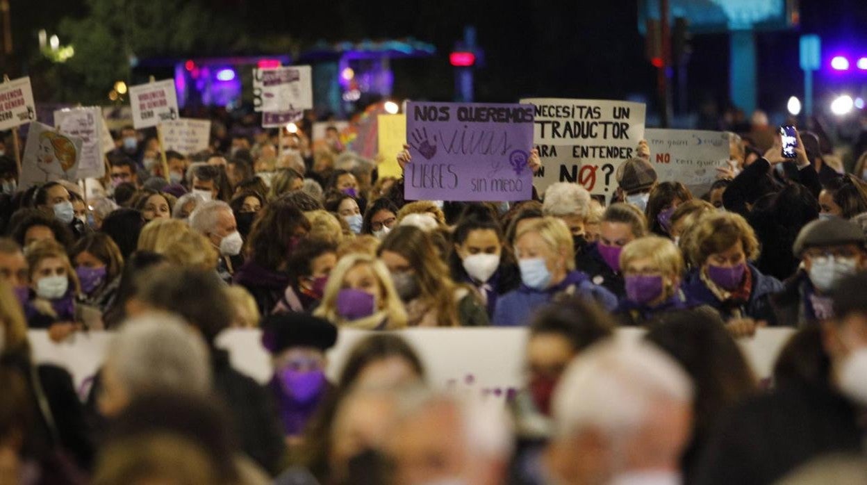 Manifestación contra la violencia machista del pasado 25-N en Córdoba