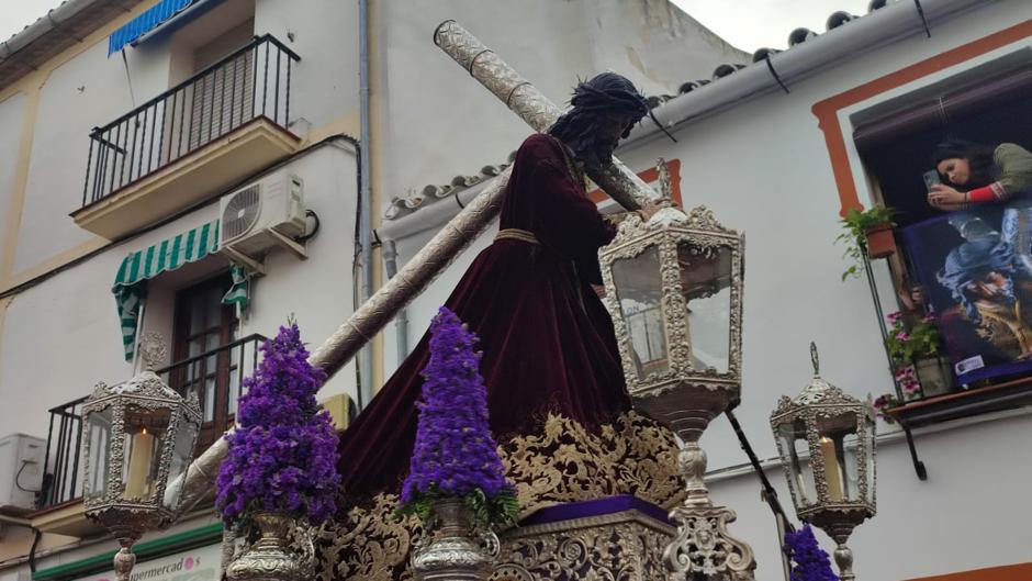 (Vídeo) Nuestro Padre Jesús vuelve a bendecir a La Rambla en un anticipo de su Viernes Santo