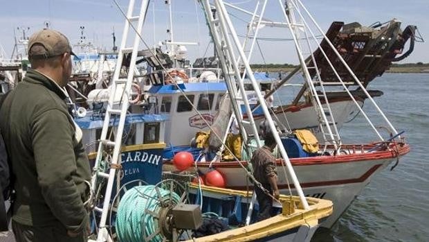 Minas en parada en Huelva y flotas amarradas por el paro de transportistas y el precio del combustible