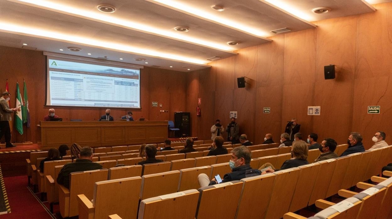 Imagen de la reunión de la Mesa de la Sequía del Campo de Gibraltar celebrada este viernes