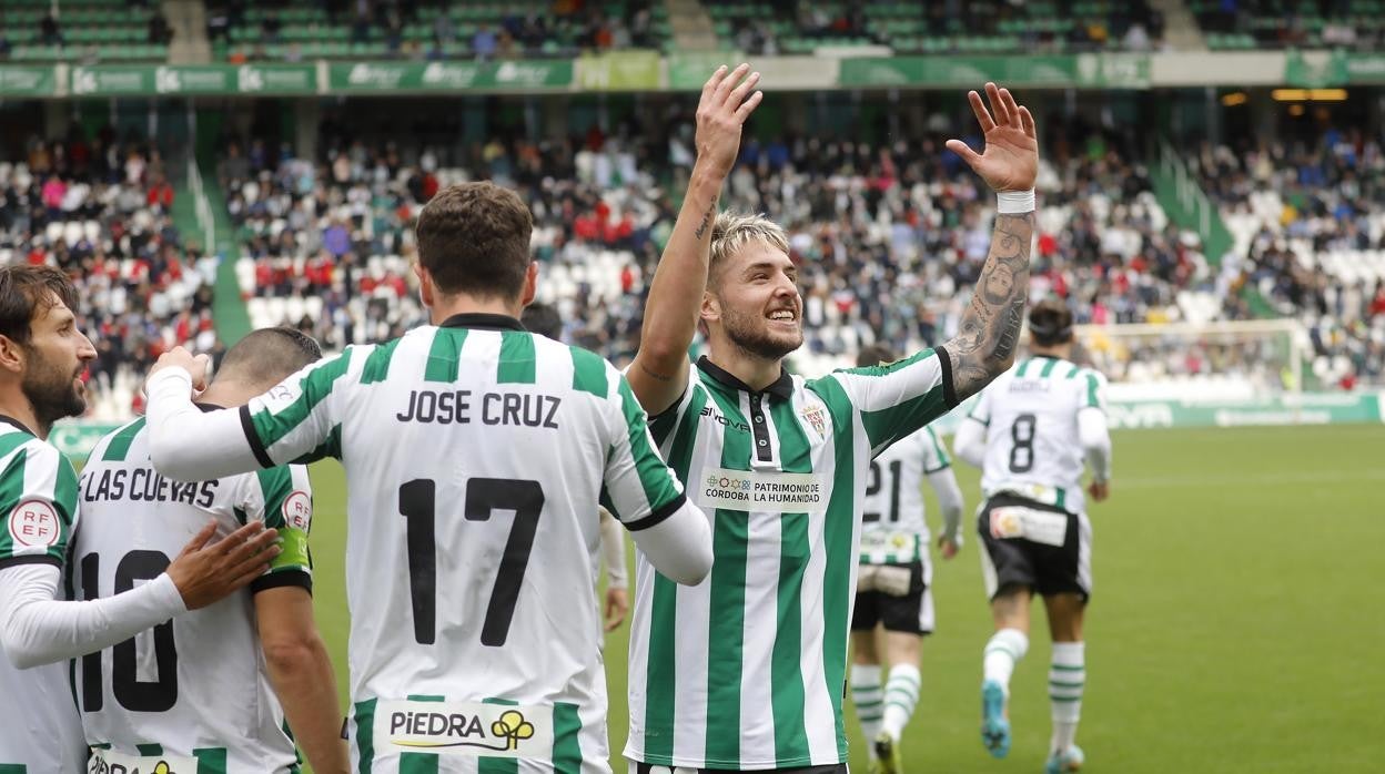 Casas celebra su gol ante el Tamaraceite en El Arcángel