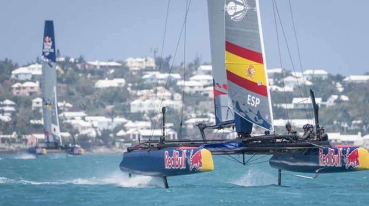 Imagen de archivo del equipo español en una competición de vela