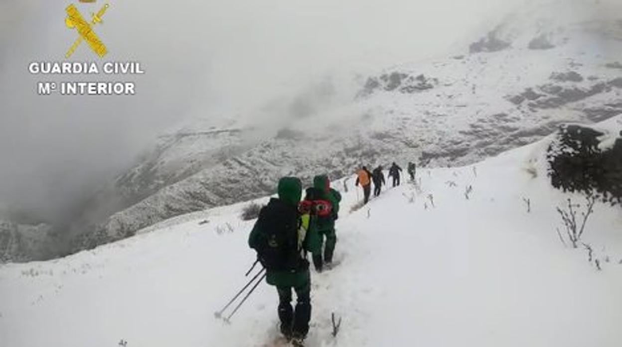 Imagen facilitada por la Guardia cIvil del rescate