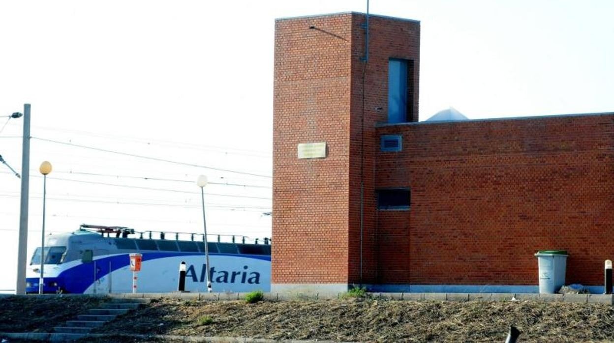 Llegada de un tren a la estación de Villanueva de Córdoba