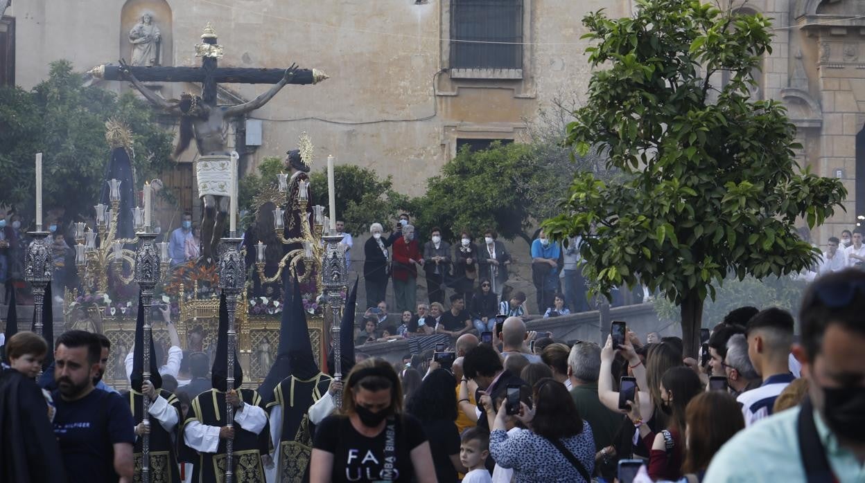 El Cristo de Gracia, en su salida este Jueves Santo de Nuestra Señora de Gracia