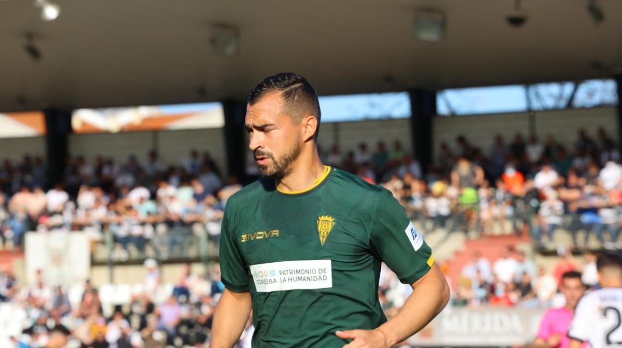 De las Cuevas durante el partido en Mérida