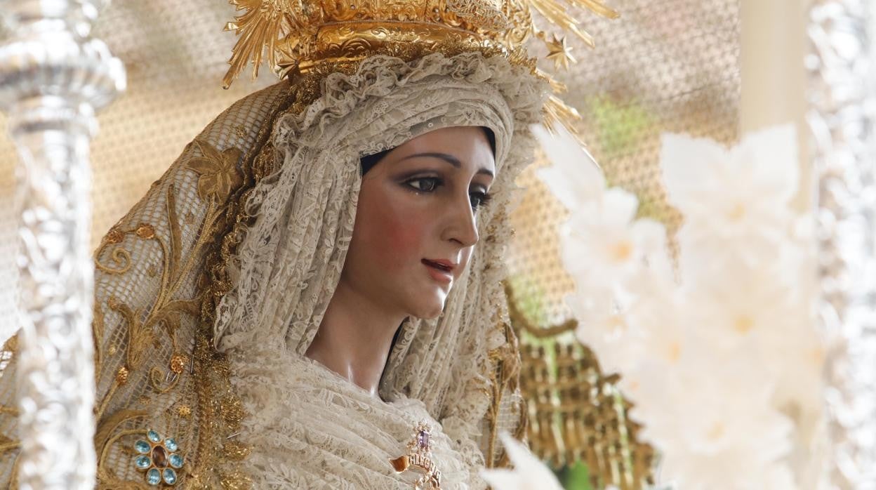 La Virgen de la Alegría, en su procesión de 2019