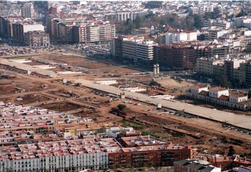 El plan Renfe antes de su urbanización, en el año 2000