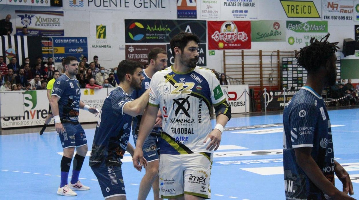 El Ángel Ximénez durante el partido en el Miguel Salas